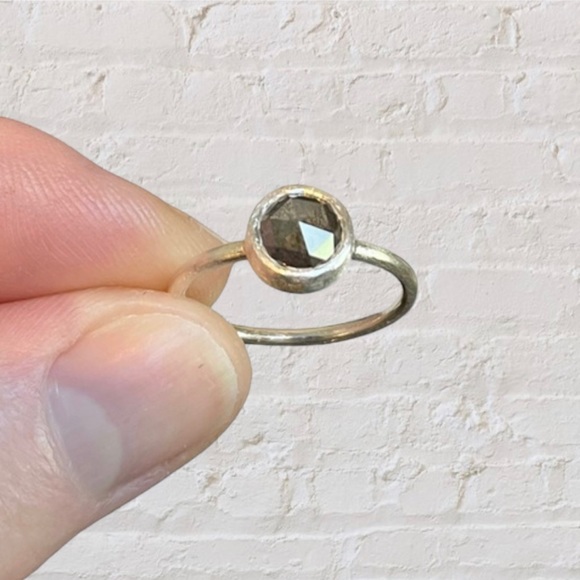 Gray Rosecut Diamond Ring - Picture 2 of 7